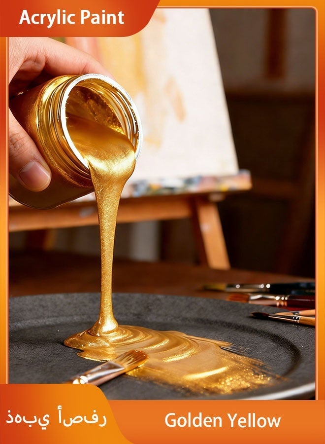 Acrylic Paint 10.14 oz Acrylic Paint, Gold, Includes Metallic and Pearlescent Colors. Portable Paint Refill Pack. - Image 1